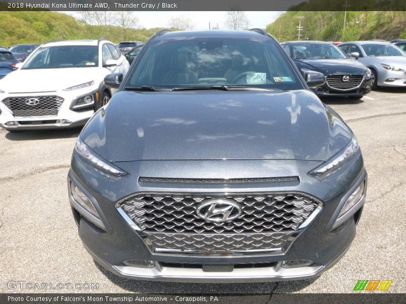 Thunder Gray / Black 2018 Hyundai Kona Ultimate AWD