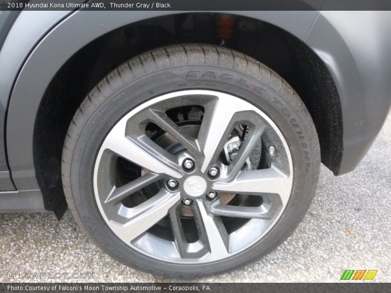 Thunder Gray / Black 2018 Hyundai Kona Ultimate AWD