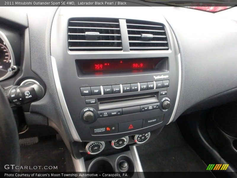 Labrador Black Pearl / Black 2011 Mitsubishi Outlander Sport SE 4WD