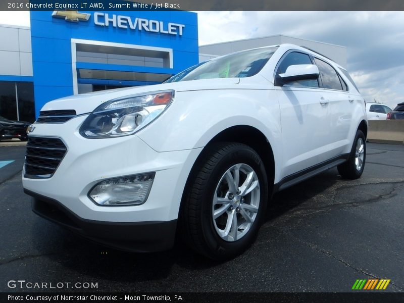 Summit White / Jet Black 2016 Chevrolet Equinox LT AWD