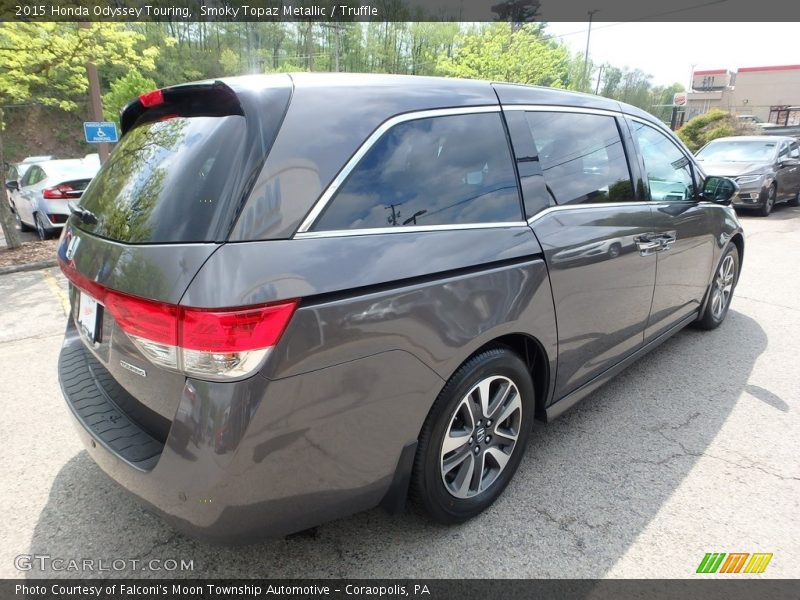 Smoky Topaz Metallic / Truffle 2015 Honda Odyssey Touring