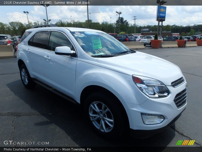 Summit White / Jet Black 2016 Chevrolet Equinox LT AWD
