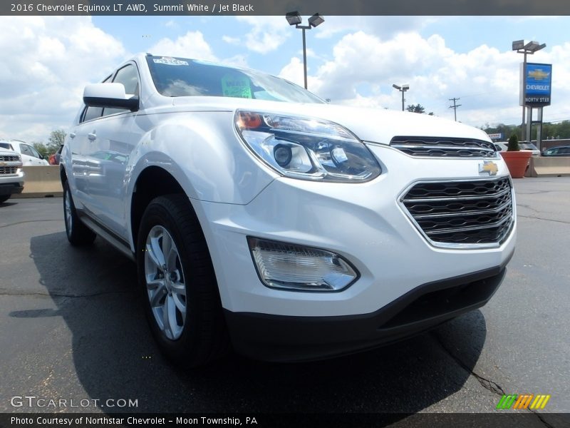 Summit White / Jet Black 2016 Chevrolet Equinox LT AWD