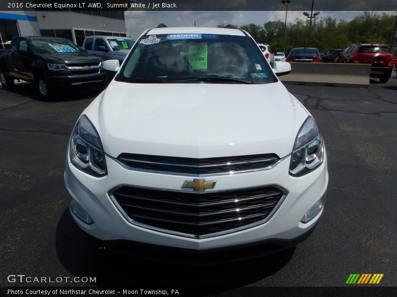 Summit White / Jet Black 2016 Chevrolet Equinox LT AWD