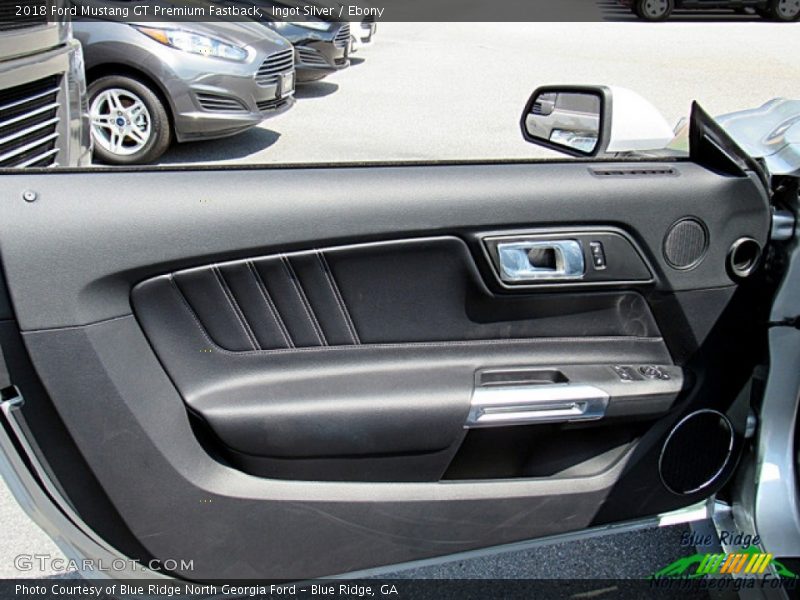 Ingot Silver / Ebony 2018 Ford Mustang GT Premium Fastback