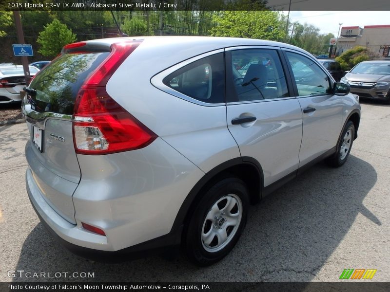 Alabaster Silver Metallic / Gray 2015 Honda CR-V LX AWD