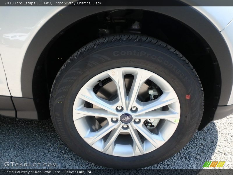 Ingot Silver / Charcoal Black 2018 Ford Escape SEL 4WD