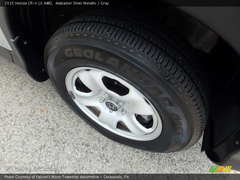 Alabaster Silver Metallic / Gray 2015 Honda CR-V LX AWD