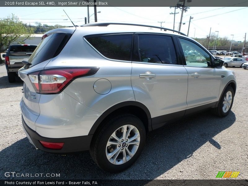 Ingot Silver / Charcoal Black 2018 Ford Escape SEL 4WD