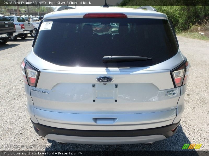Ingot Silver / Charcoal Black 2018 Ford Escape SEL 4WD