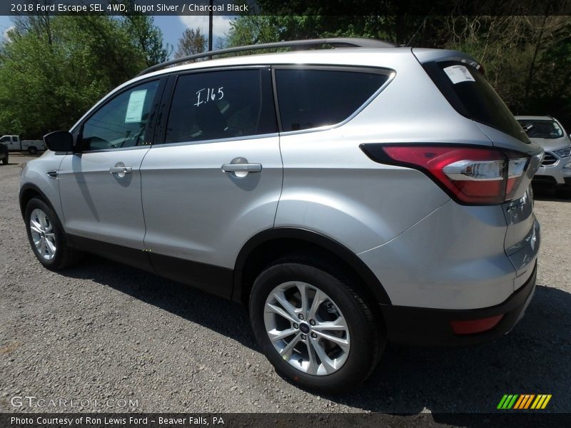 Ingot Silver / Charcoal Black 2018 Ford Escape SEL 4WD