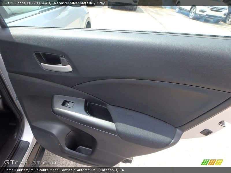 Alabaster Silver Metallic / Gray 2015 Honda CR-V LX AWD