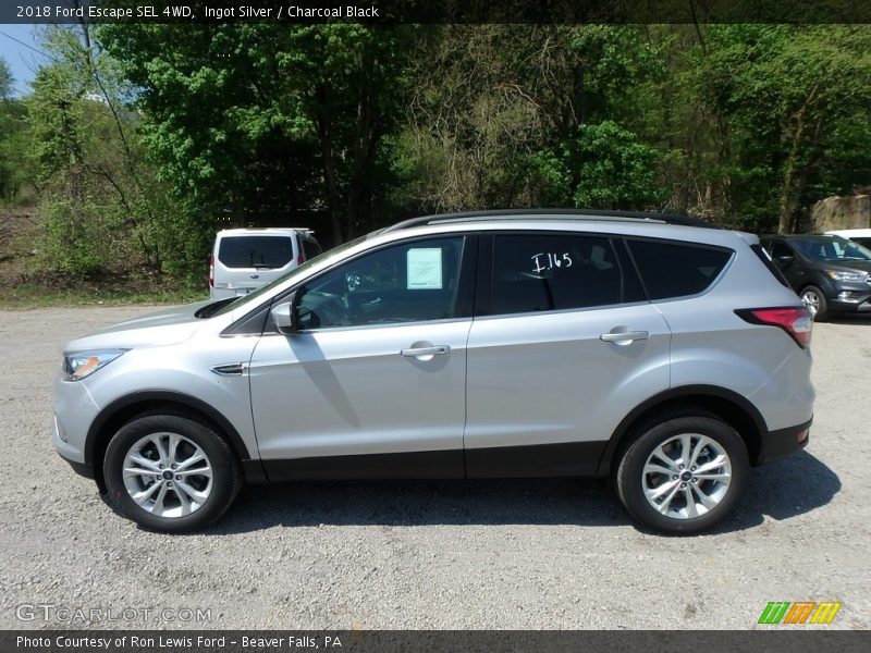 Ingot Silver / Charcoal Black 2018 Ford Escape SEL 4WD
