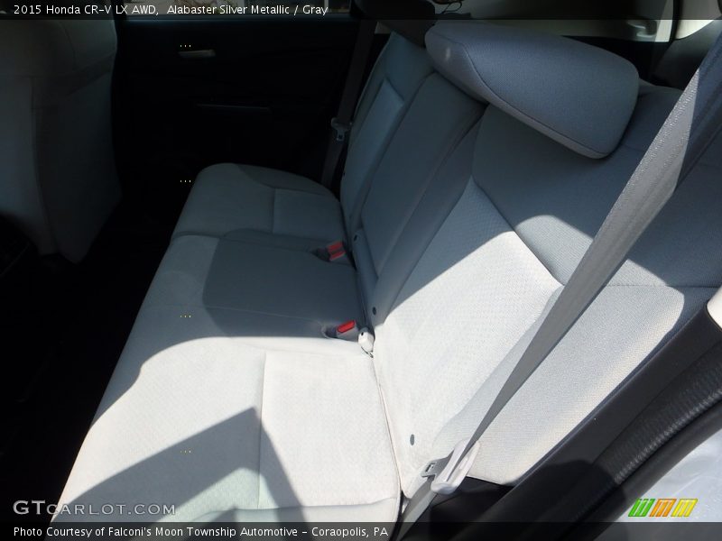 Alabaster Silver Metallic / Gray 2015 Honda CR-V LX AWD
