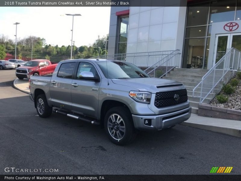 Silver Sky Metallic / Black 2018 Toyota Tundra Platinum CrewMax 4x4