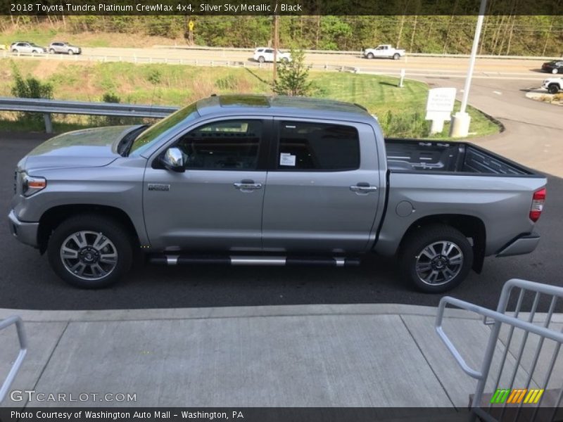Silver Sky Metallic / Black 2018 Toyota Tundra Platinum CrewMax 4x4