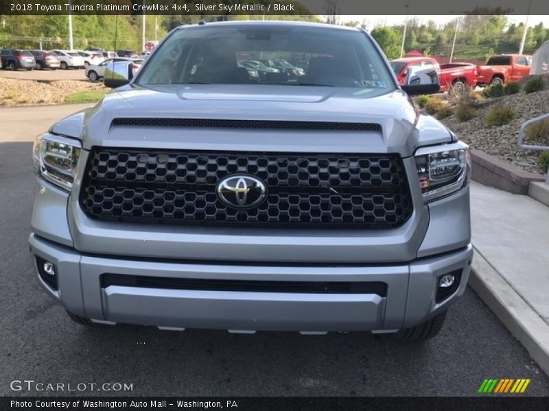 Silver Sky Metallic / Black 2018 Toyota Tundra Platinum CrewMax 4x4