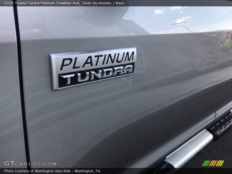 Silver Sky Metallic / Black 2018 Toyota Tundra Platinum CrewMax 4x4
