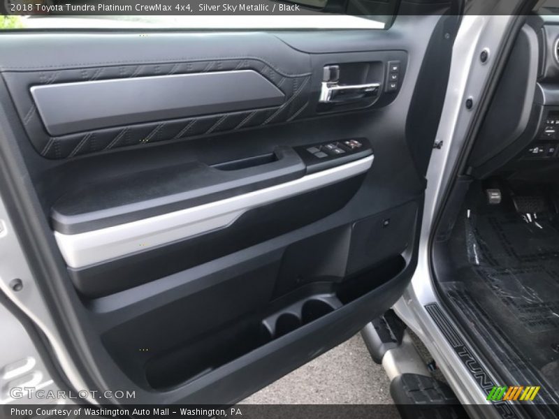 Silver Sky Metallic / Black 2018 Toyota Tundra Platinum CrewMax 4x4