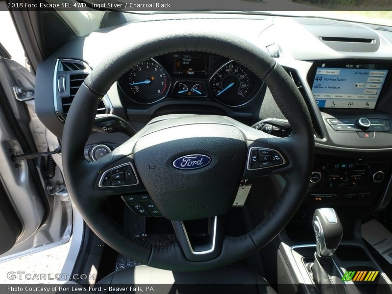 Ingot Silver / Charcoal Black 2018 Ford Escape SEL 4WD