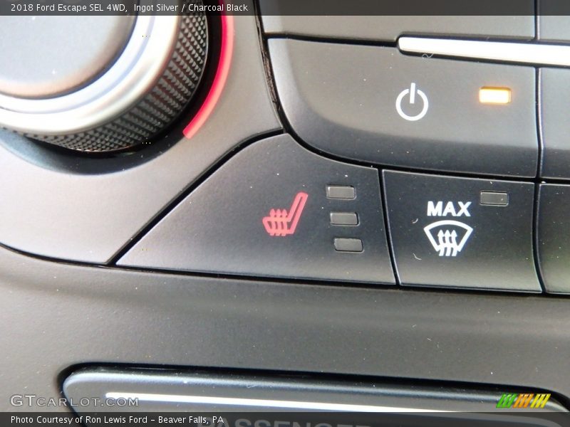 Ingot Silver / Charcoal Black 2018 Ford Escape SEL 4WD
