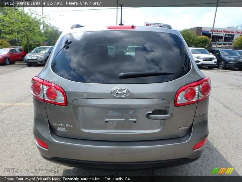 Mineral Gray / Gray 2012 Hyundai Santa Fe GLS AWD