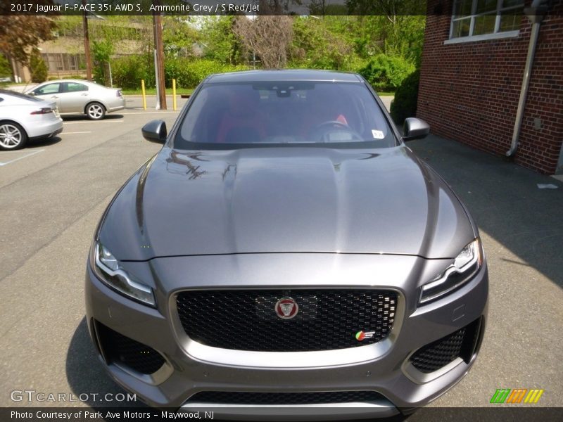 Ammonite Grey / S Red/Jet 2017 Jaguar F-PACE 35t AWD S