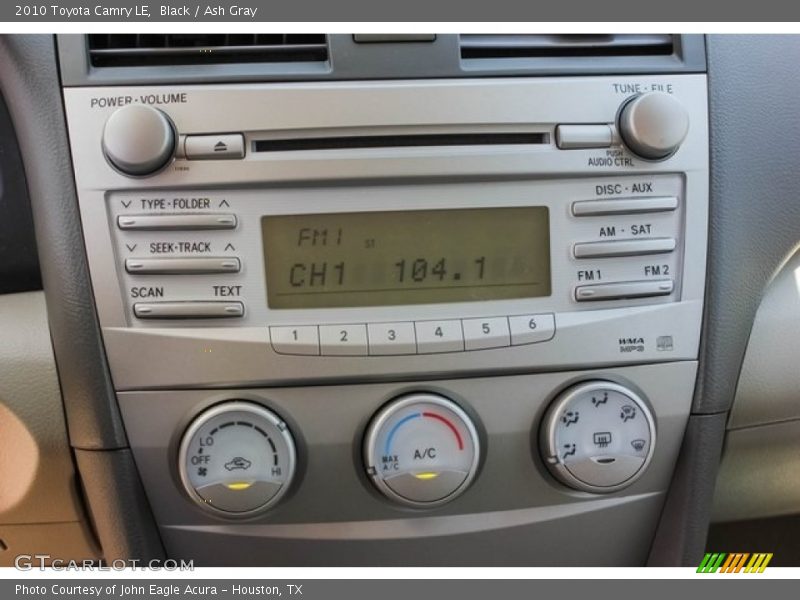 Black / Ash Gray 2010 Toyota Camry LE