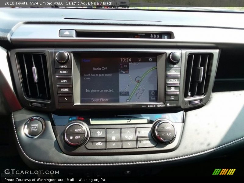 Galactic Aqua Mica / Black 2018 Toyota RAV4 Limited AWD