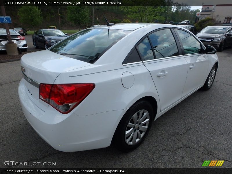 Summit White / Jet Black/Medium Titanium 2011 Chevrolet Cruze LS