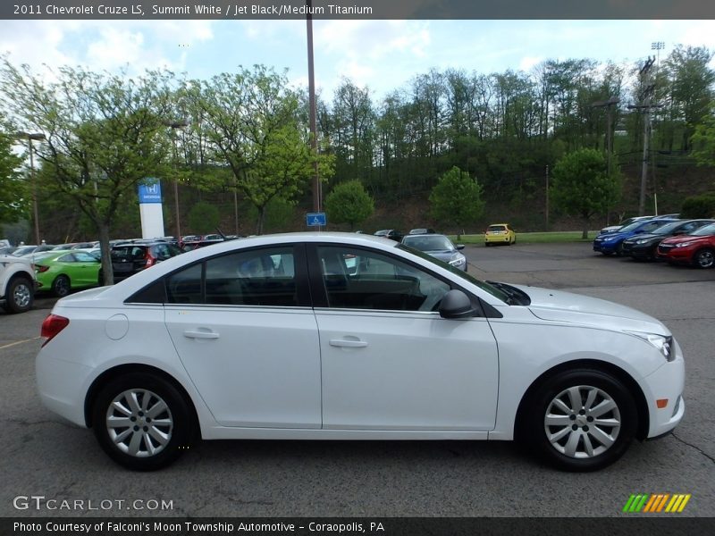 Summit White / Jet Black/Medium Titanium 2011 Chevrolet Cruze LS