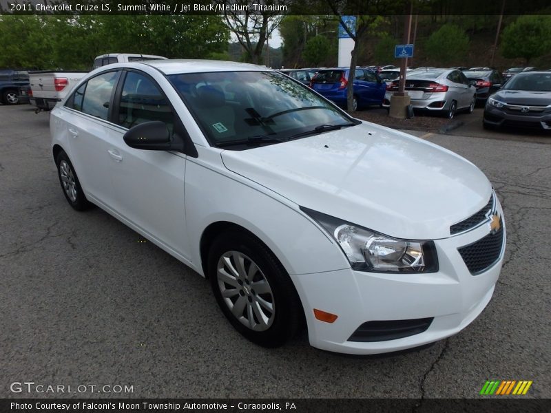 Summit White / Jet Black/Medium Titanium 2011 Chevrolet Cruze LS