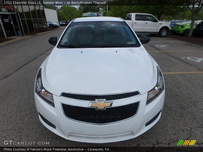Summit White / Jet Black/Medium Titanium 2011 Chevrolet Cruze LS