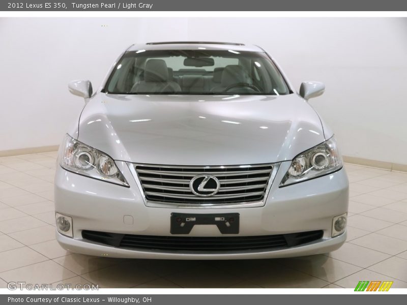 Tungsten Pearl / Light Gray 2012 Lexus ES 350