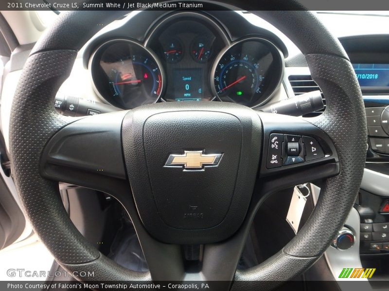 Summit White / Jet Black/Medium Titanium 2011 Chevrolet Cruze LS