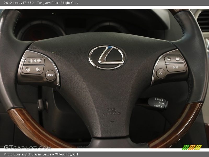 Tungsten Pearl / Light Gray 2012 Lexus ES 350