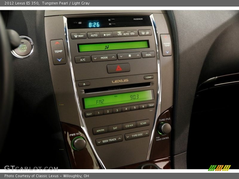 Tungsten Pearl / Light Gray 2012 Lexus ES 350