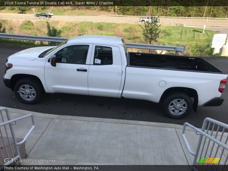 Super White / Graphite 2018 Toyota Tundra SR Double Cab 4x4