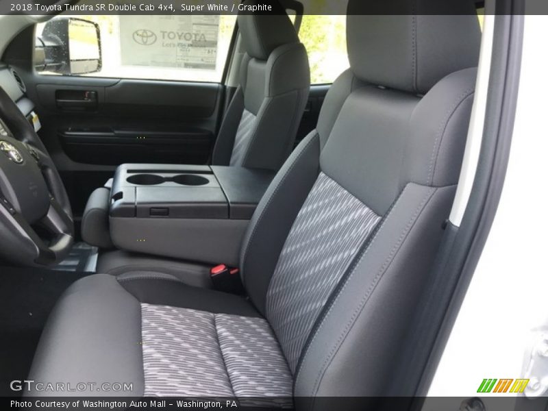 Super White / Graphite 2018 Toyota Tundra SR Double Cab 4x4