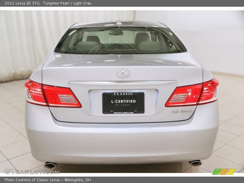 Tungsten Pearl / Light Gray 2012 Lexus ES 350