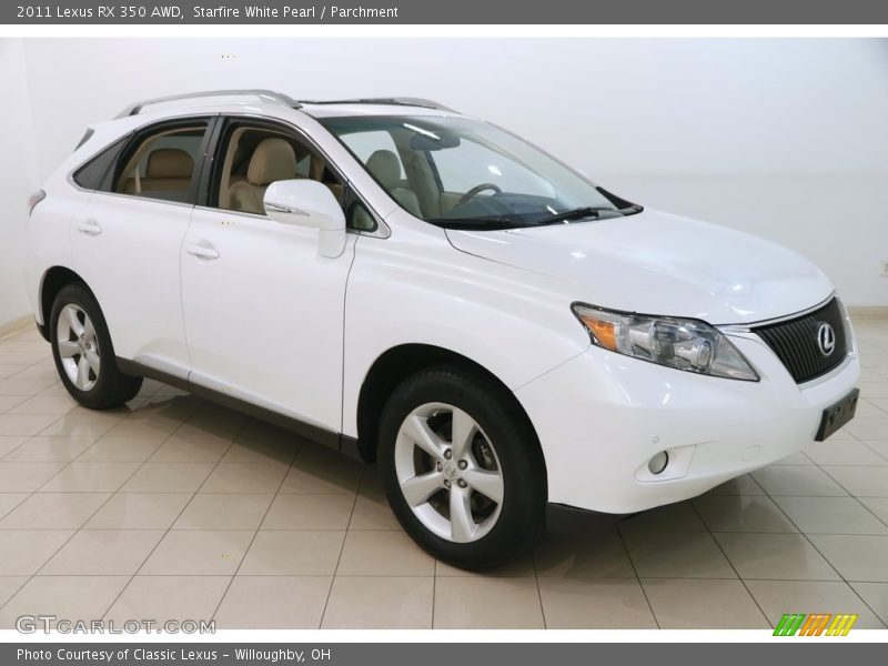 Starfire White Pearl / Parchment 2011 Lexus RX 350 AWD