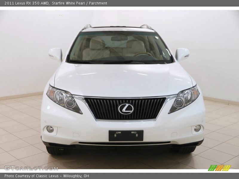Starfire White Pearl / Parchment 2011 Lexus RX 350 AWD