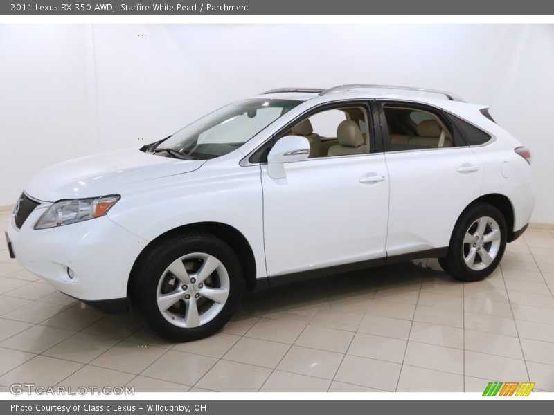 Starfire White Pearl / Parchment 2011 Lexus RX 350 AWD
