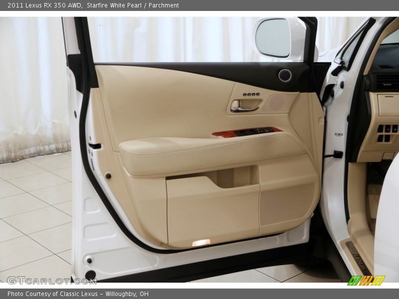 Starfire White Pearl / Parchment 2011 Lexus RX 350 AWD