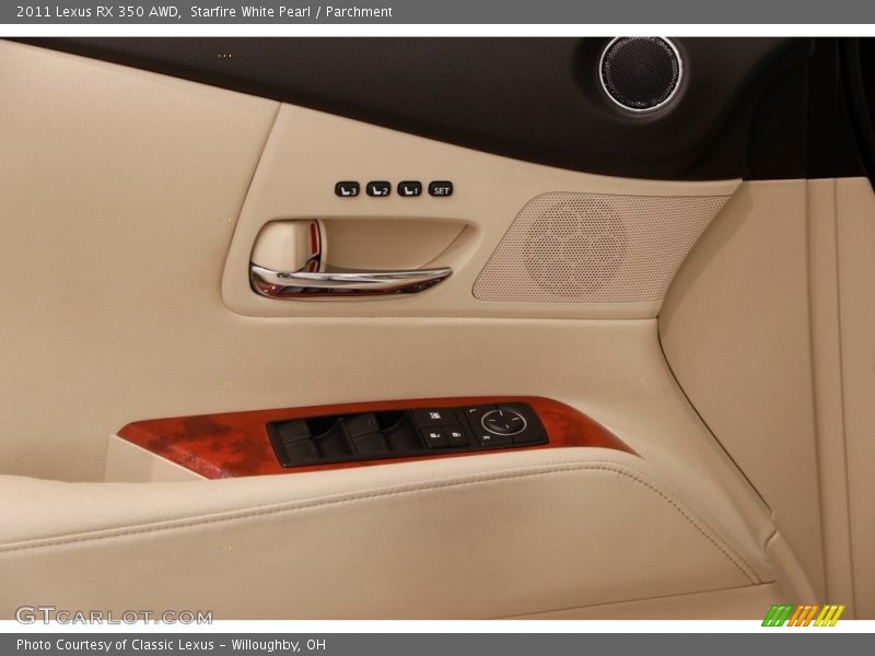 Starfire White Pearl / Parchment 2011 Lexus RX 350 AWD