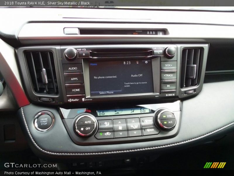Silver Sky Metallic / Black 2018 Toyota RAV4 XLE