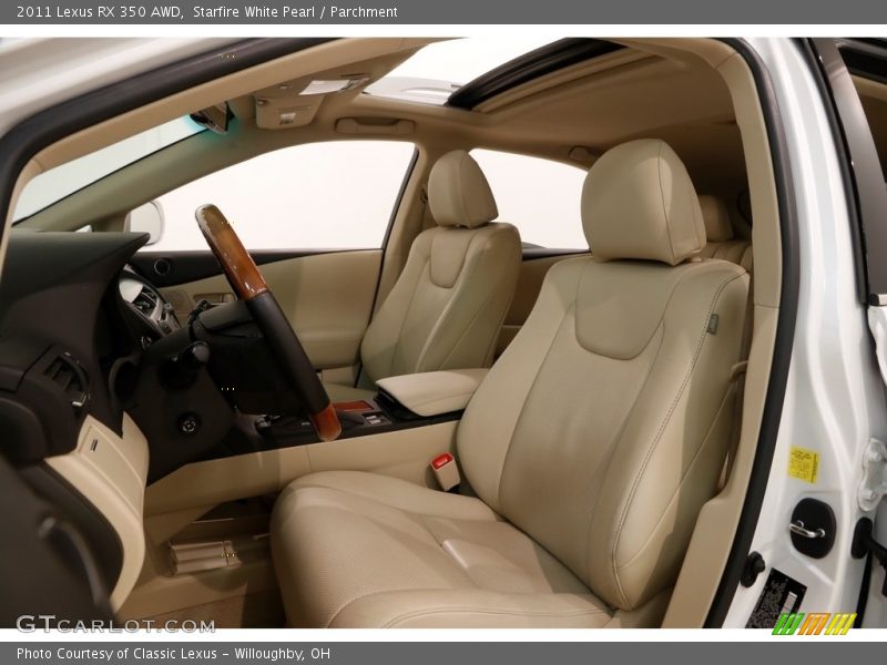 Starfire White Pearl / Parchment 2011 Lexus RX 350 AWD