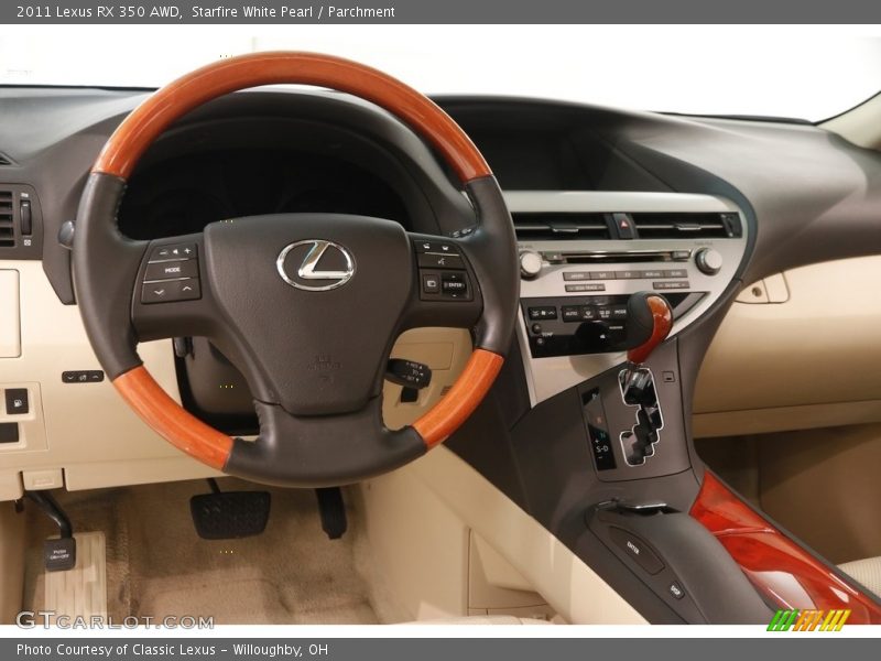 Starfire White Pearl / Parchment 2011 Lexus RX 350 AWD