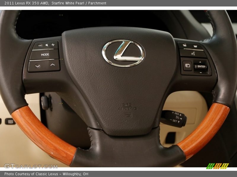 Starfire White Pearl / Parchment 2011 Lexus RX 350 AWD