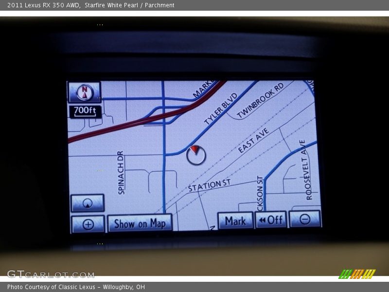 Starfire White Pearl / Parchment 2011 Lexus RX 350 AWD